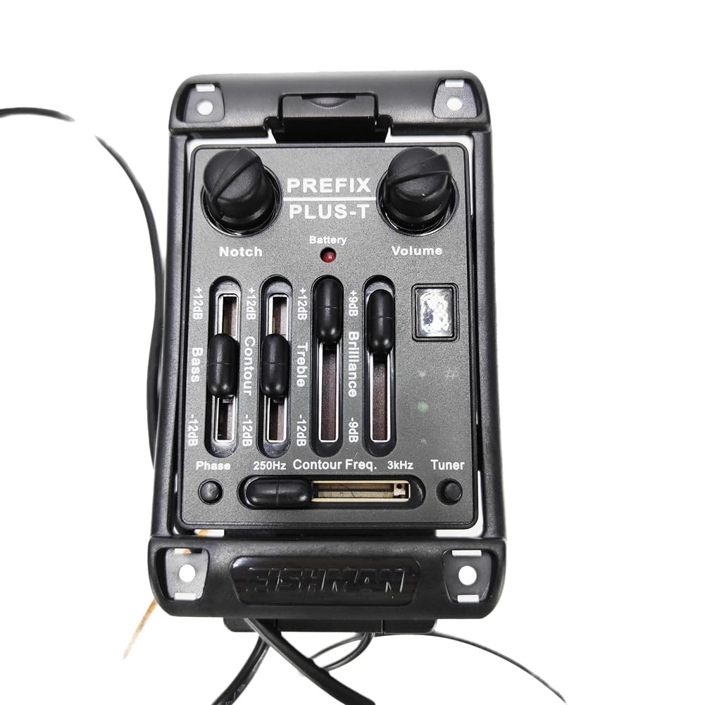 Pastillas de Guitarra Prefix Plus-T Preamplificador Integrado Matrix Acoustic Pickup EQ Ecualizador con Afinador Soft Piezo