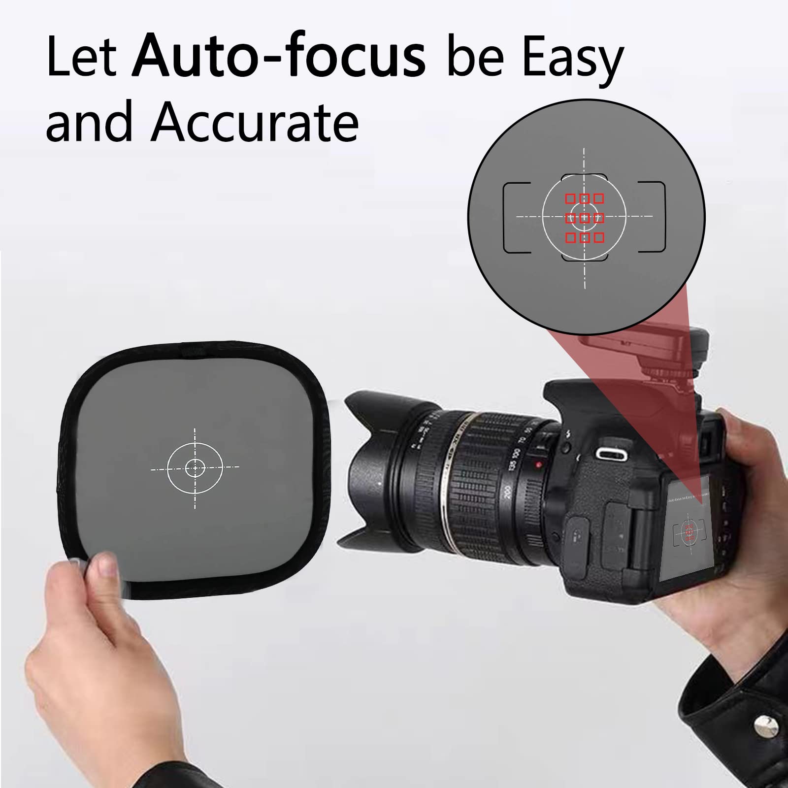 Scheda Grigia 18% Per Bilanciamento Bianco E Messa A Fuoco - Portatile Con Custodia - Foto 3