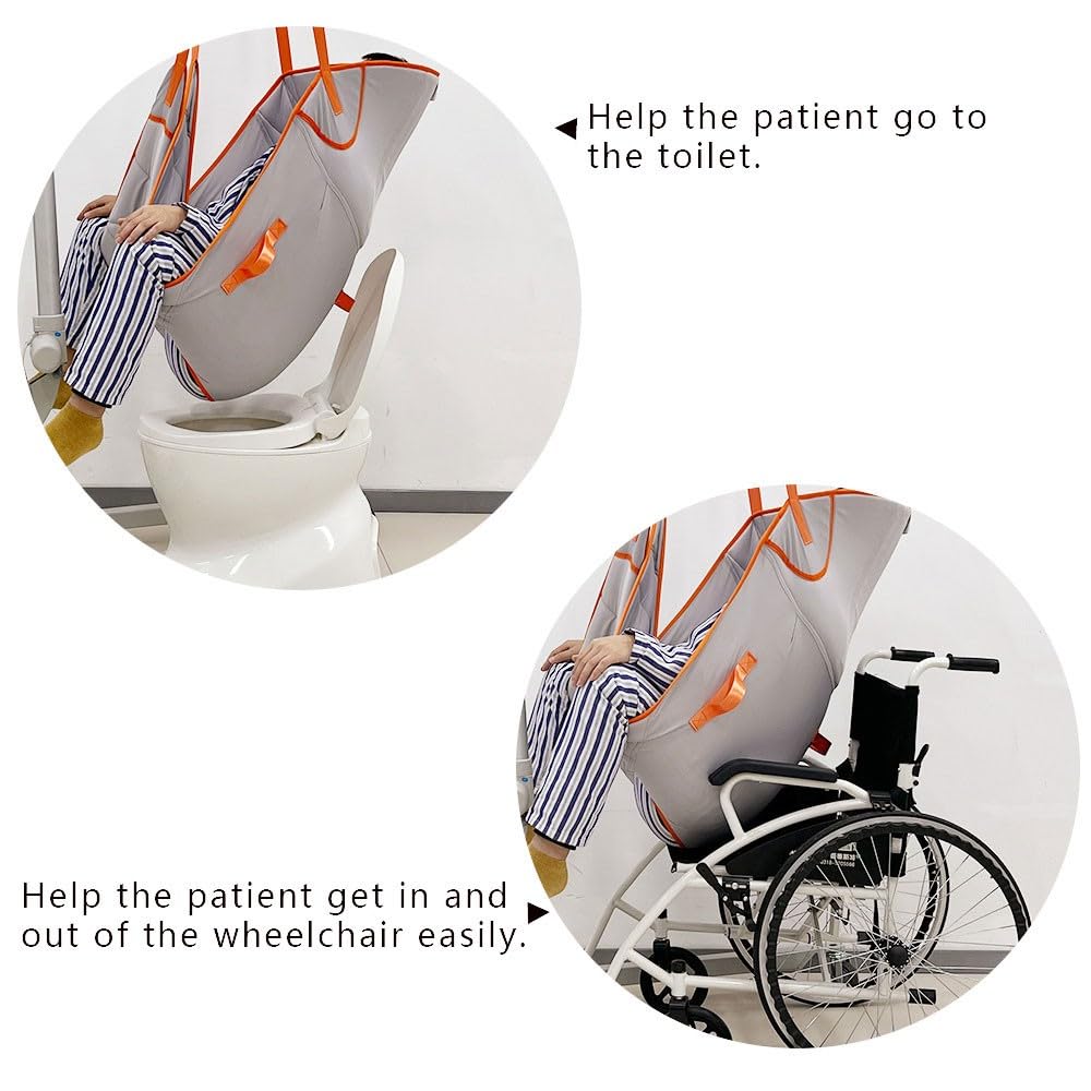 Arnés Elevación Paciente Cuerpo Completo, Grúa de Paciente, Eslinga De Elevación,para Posicionamiento Y Elevación De La Cama,Enfermería, Fácil de Usar