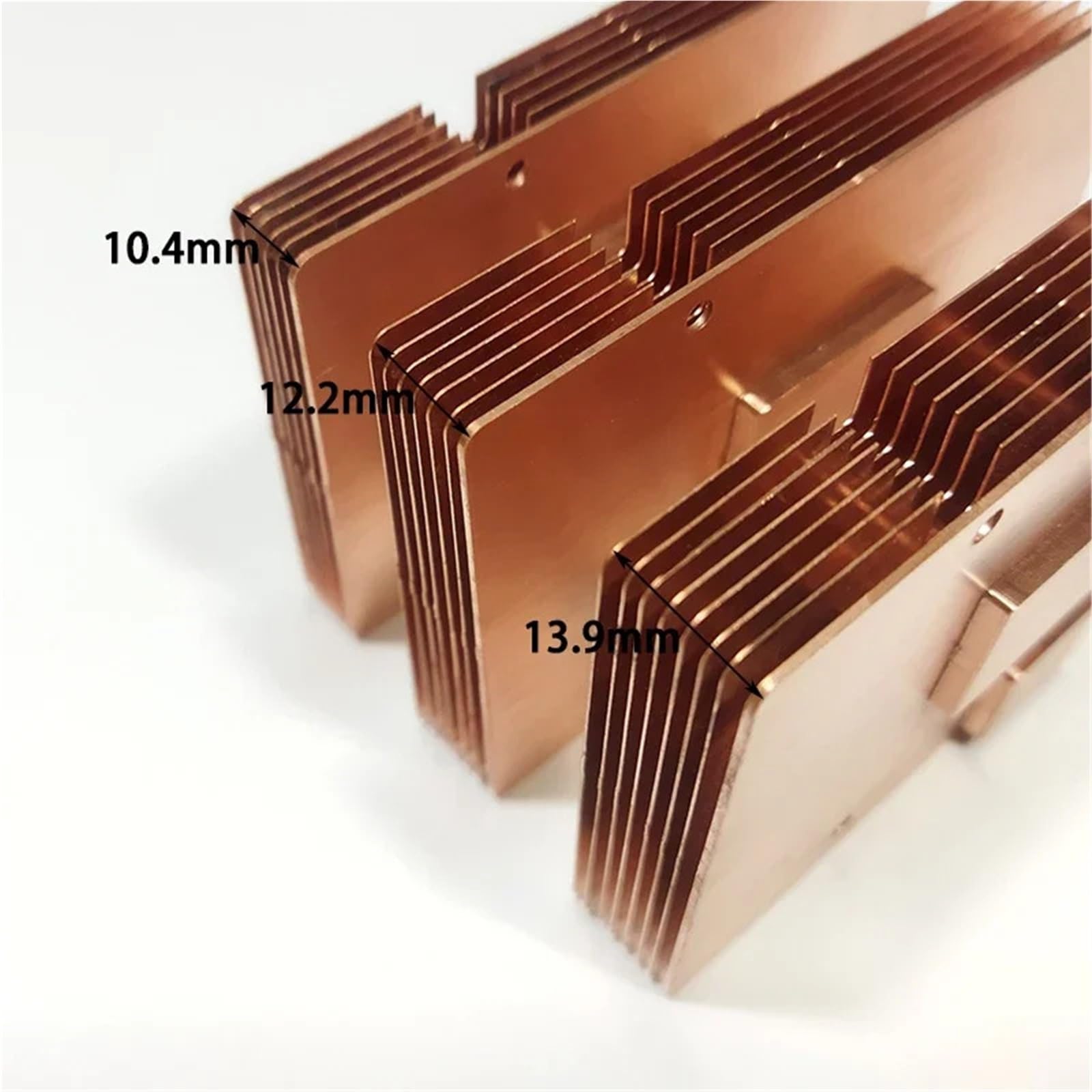 X4 Obudowa ochronna do miedzianego radiatora radiator radiator radiator pasywny radiator bezwentylatorowy z metalową obudową (5 Grubość 8,5 mm)