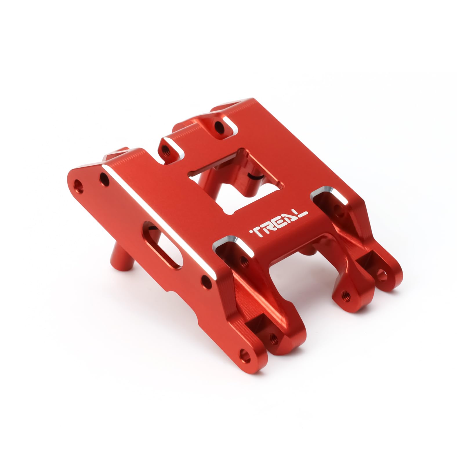 TREAL TRX4MT Center Skid Plate Aluminum 7075 Hobbies Upgrades for 1/18 TRX-4MT F-150 K10 Monster Truck(Red)
