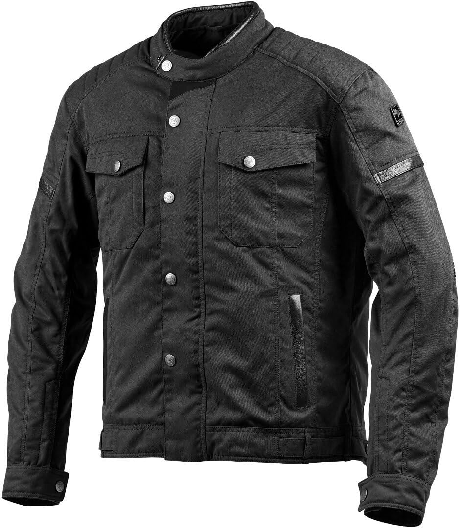 Germot Urban wasserdichte Motorrad Textiljacke, schwarz, 2XL