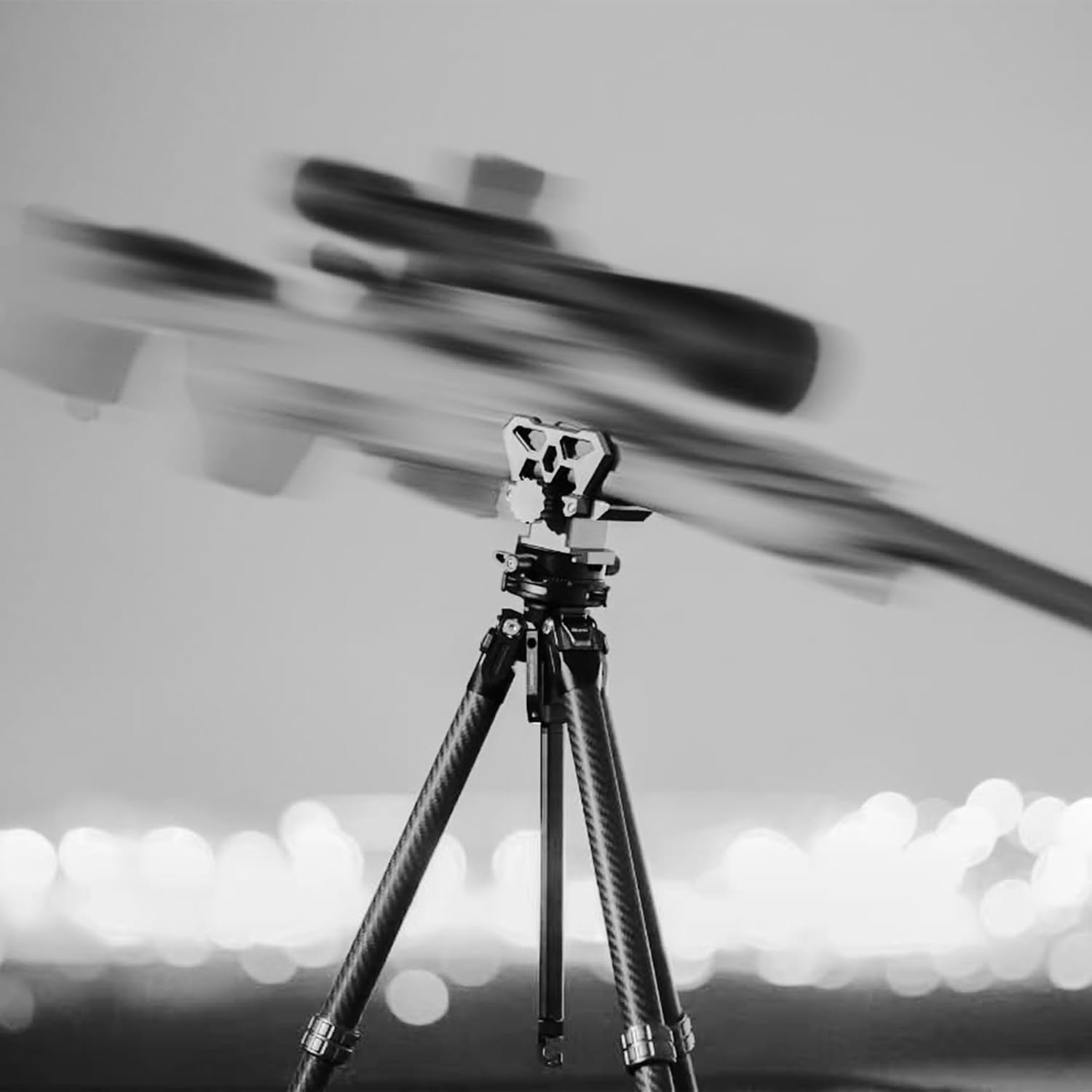 Tripod Head Clamp with Quick Release Plate, Camera Tripod Rest Clamp Head