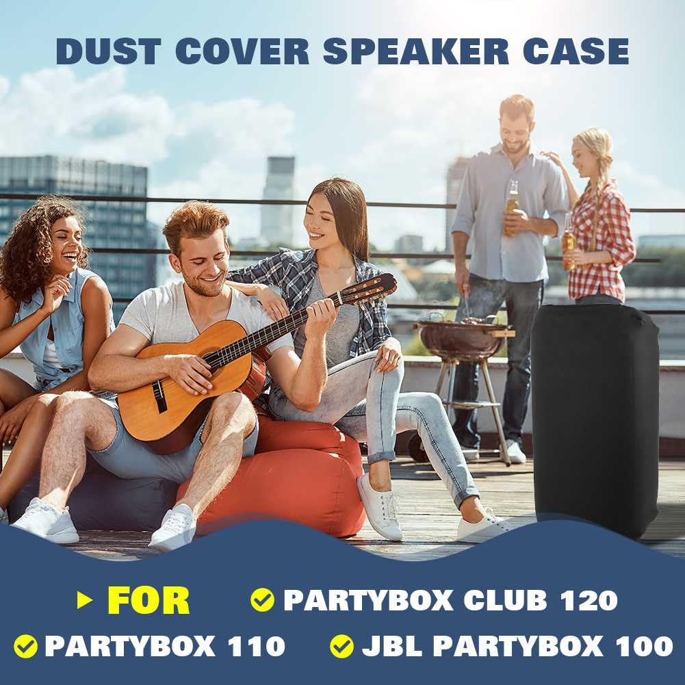 PartyBox 110 Etui na Głośnik, Pokrowiec Ochronny dla JBL Partybox 100/110/Partybox Club 120 Głośnik Przenośny na Imprezę, Miękka Elastyczna Rozciągliwa Pokrywa Ochronna Przed Pyłem