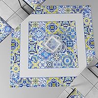 Runner Tavola PETTI Artigiani Italiani - Tovaglia Decorativa Vietri Blu, 40x140 Cm, Made In Italy - Foto 9