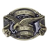 Eagle Belt Buckle - American Flag Eagle Western Cowboy Belt Buckle