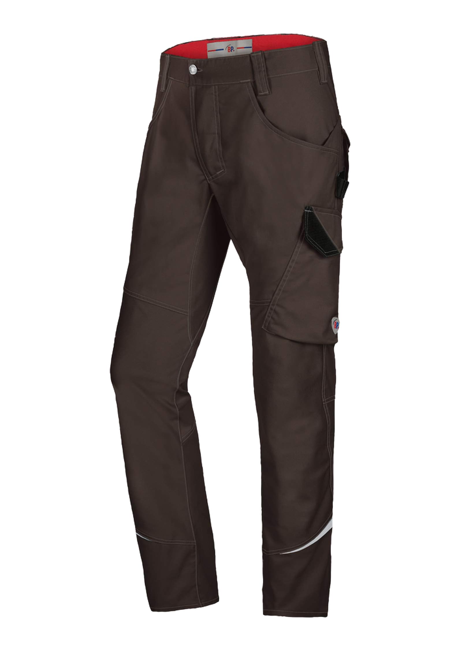 BP 2012-845-8553 Work Jacket, Stand-Up Collar, Concealed Zip, 270,00 G/M², Fabric Blend, Warning Orange/Dark Grey, Size 47/49N