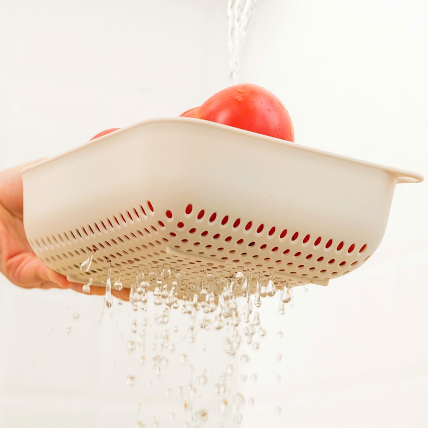 3pcs Fruits & Vegetable Colander Set,2 in 1 Fruit Washing Basket with Strainer,Multipurpose Vegetable Filter,Multi-layer Kitchen Draining Basket Set