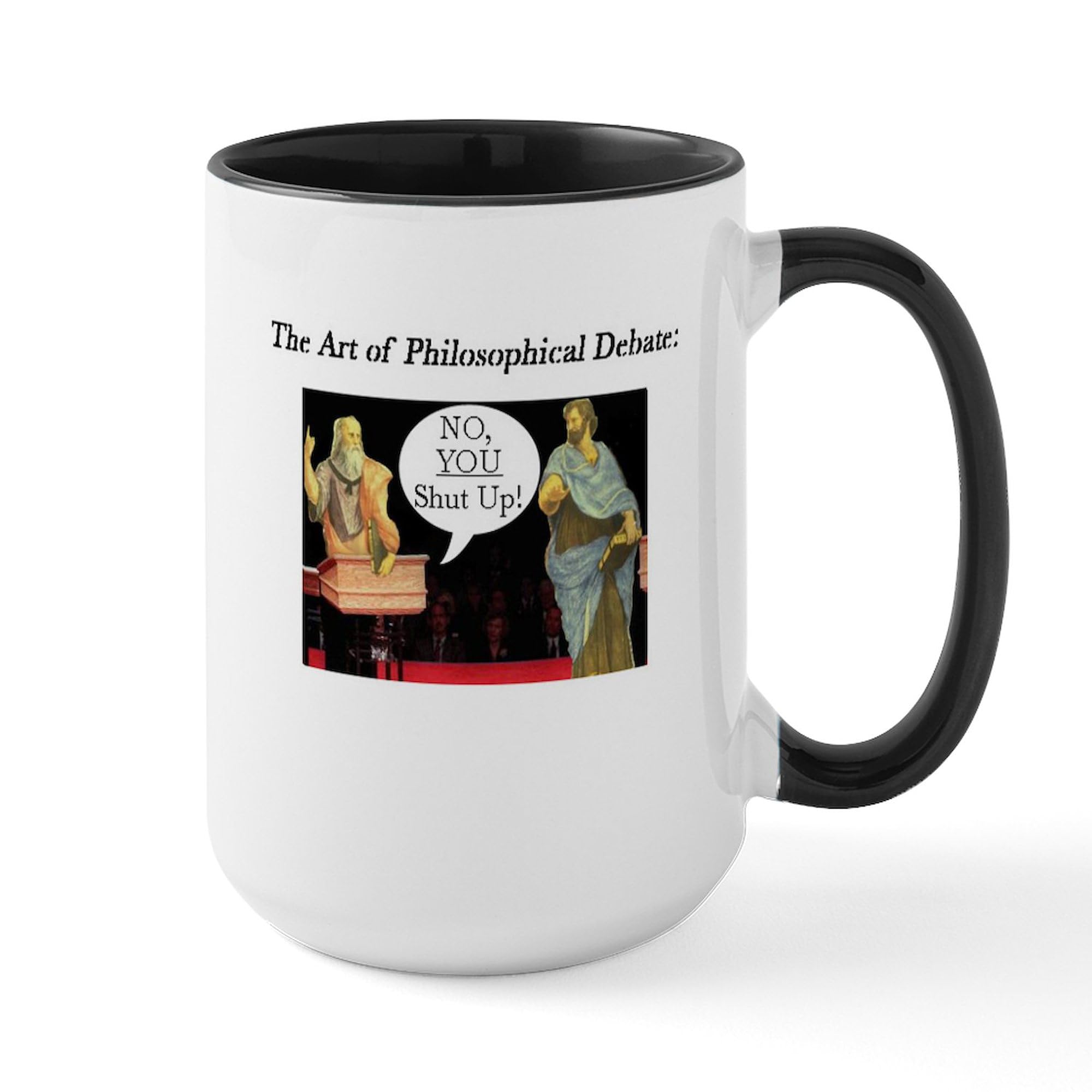 Amazon.com | CafePress Large Philosophy Mug 15 oz (444 ml) Ceramic Coffee  Mug: Coffee Cups & Mugs
