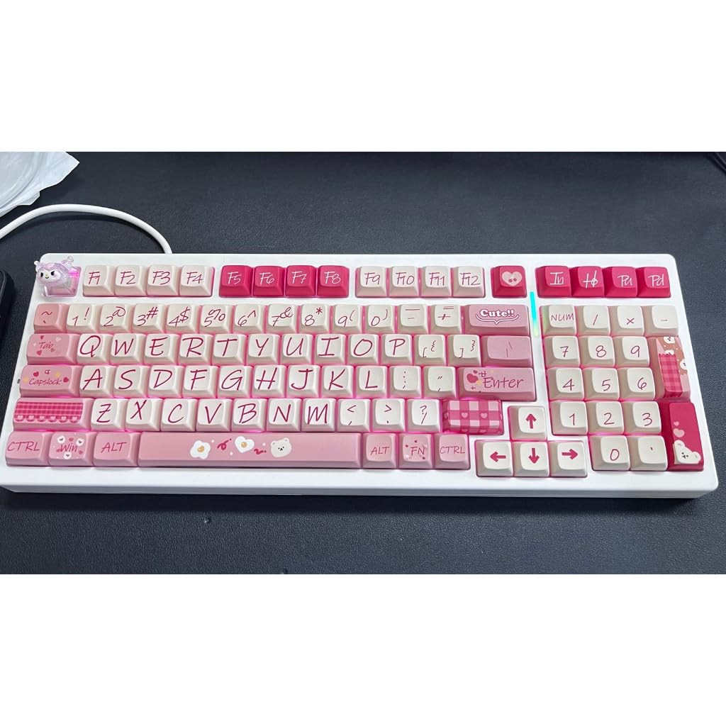 Touches PBT 120 touches Lucky Bear Anglais Sublimations XDA Profile Keycap