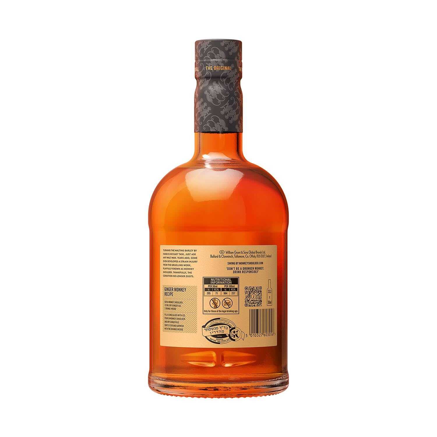 Monkey Shoulder Whisky Escocés 100% Malta, 40% Vol, 700 ml