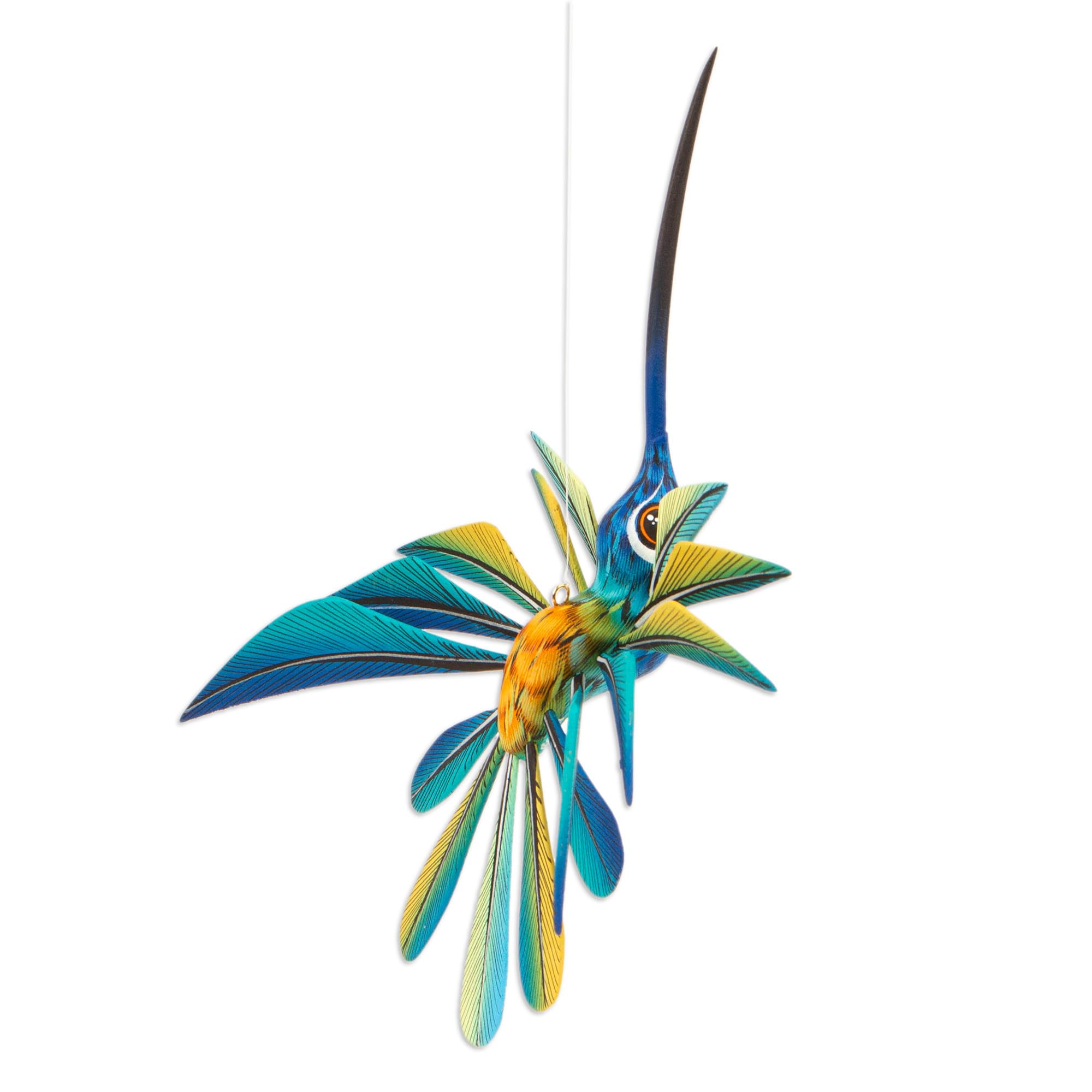 Amazon.com: NOVICA Blue and Yellow Hand Painted Alebrije