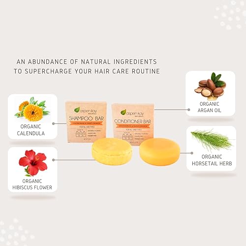 Miniatura 8 de Set de champú y acondicionador de menta y romero, orgánico, vegano, voluminizador, hidratante de aceite de argán acondicionador y champú para