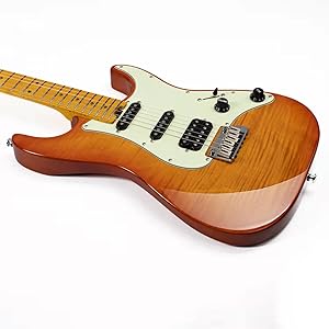 EART NK-C3 Modern S ローステッドマホガニーストラトタイプ / EARTエレクトリックギター、6弦メイプル指板ソリッドボディ右利き、ステンレススチールフレット