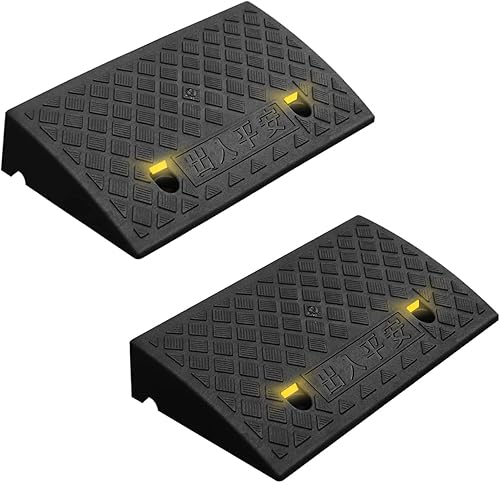 YYDS Rampa de bordillos, rampas de bordillo de entrada de la industria, rampas de bordillo de reflexión para calzada, rampa de cobertizo, rampa de