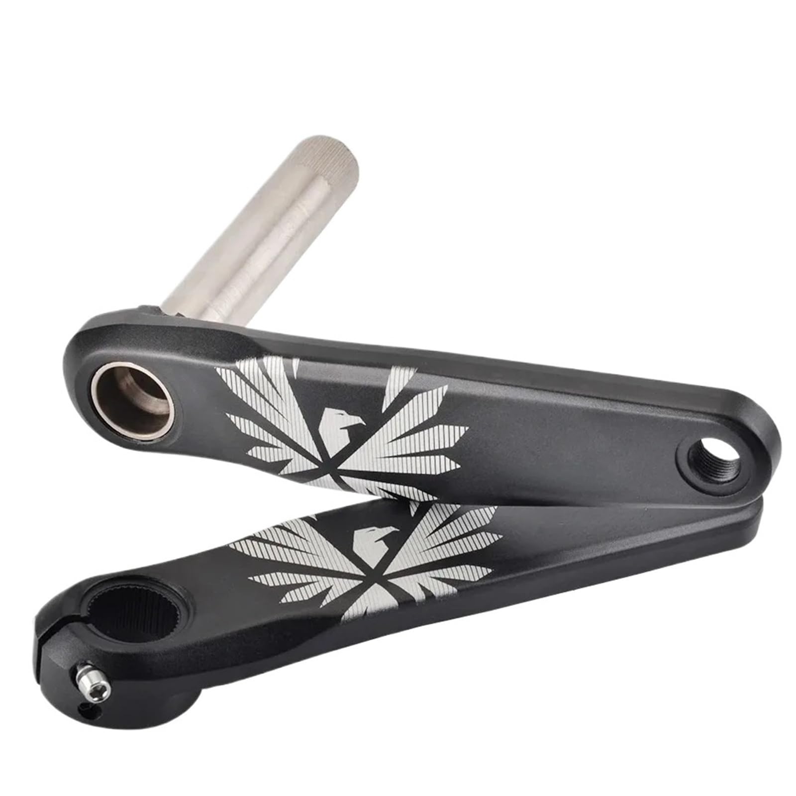 Compatible avec Le pédalier de vélo VTT GOLDIX, 0 degré, 170 mm/175 mm, Alliage d'aluminium, Options de Plateau 30T-38T/18 (Angle de manivelle 36T, 170 mm)
