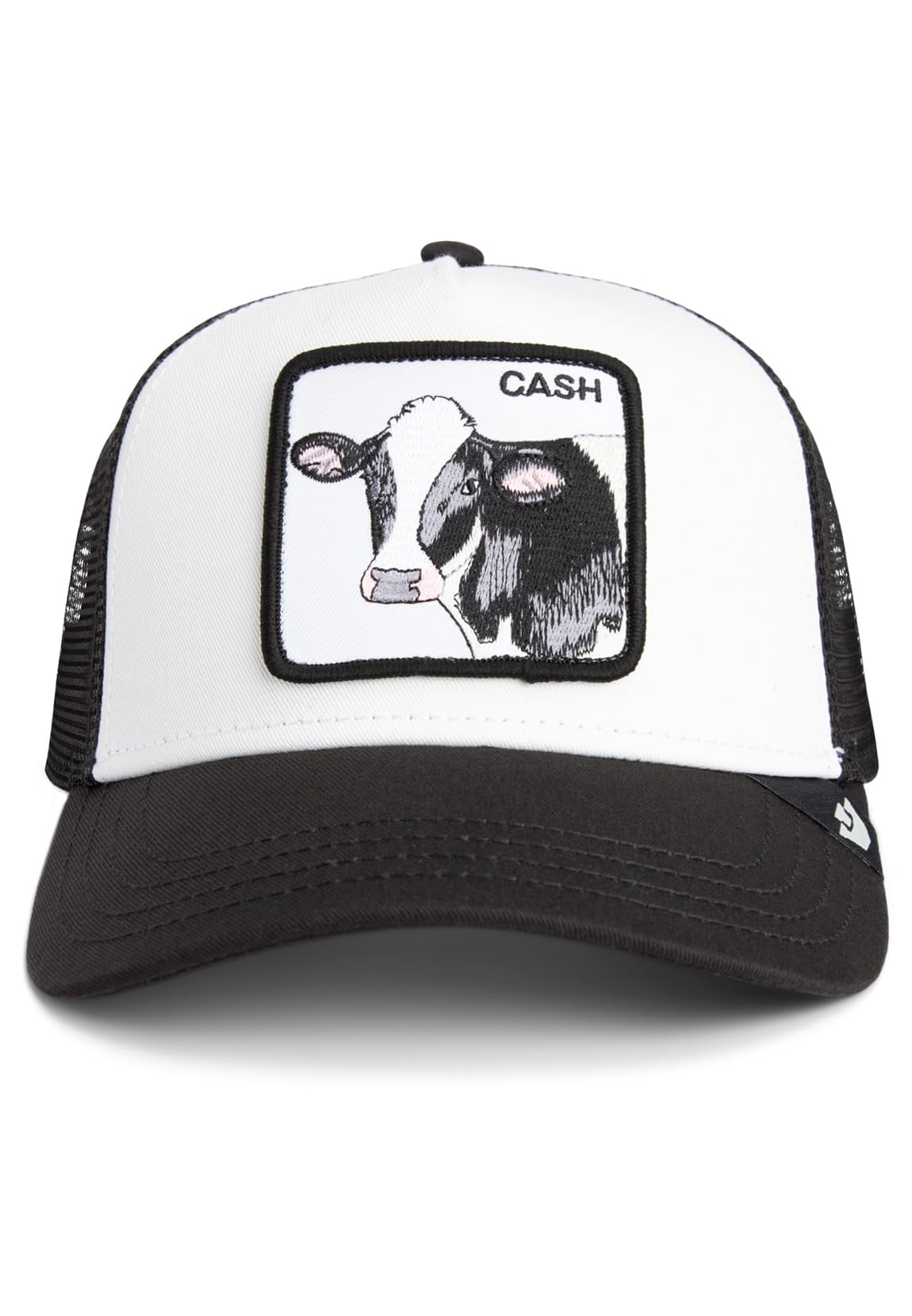 Goorin Bros. Trucker Cap Cash Cow Dust Void White Black, Size: One Size