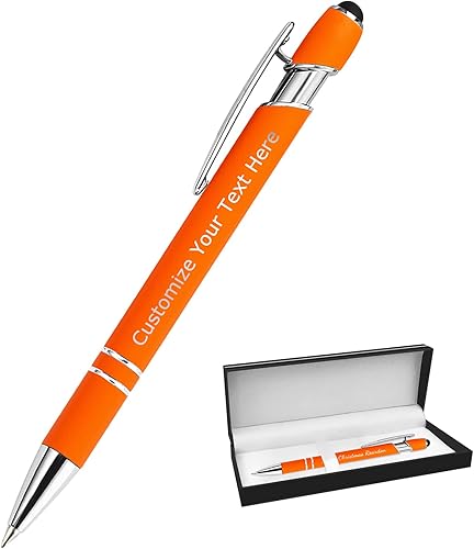 Bolígrafos personalizados a granel con punta de lápiz capacitivo, bolígrafos personalizados con mensaje con nombre, ideas de regalo para hombres y