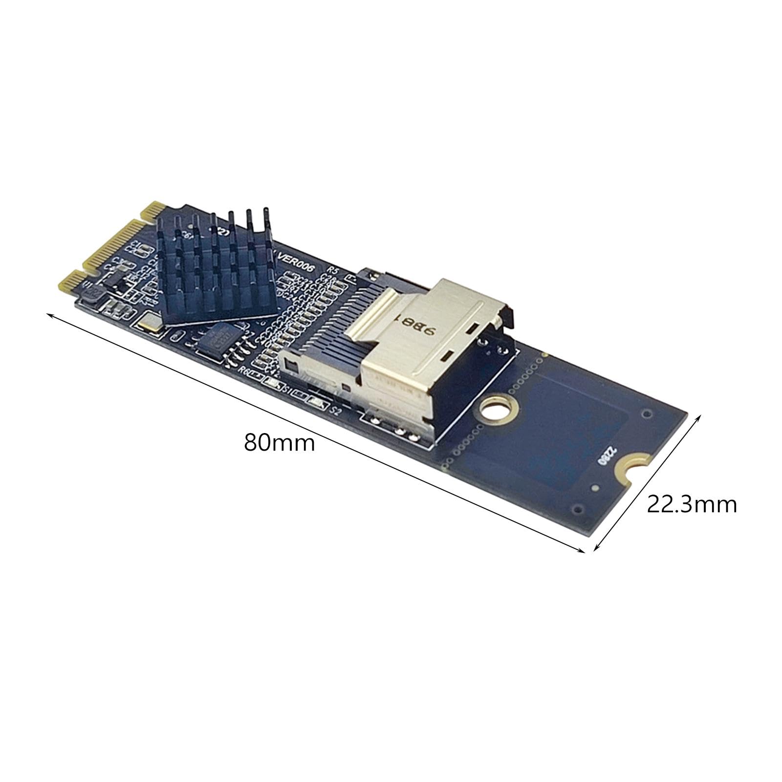Tyatocepy M.2 NVME to SFF-8087 SATA3.0 Expansion Card Mini-SAS/SATA Hard Drive Adapter Card 36PIN Replacement