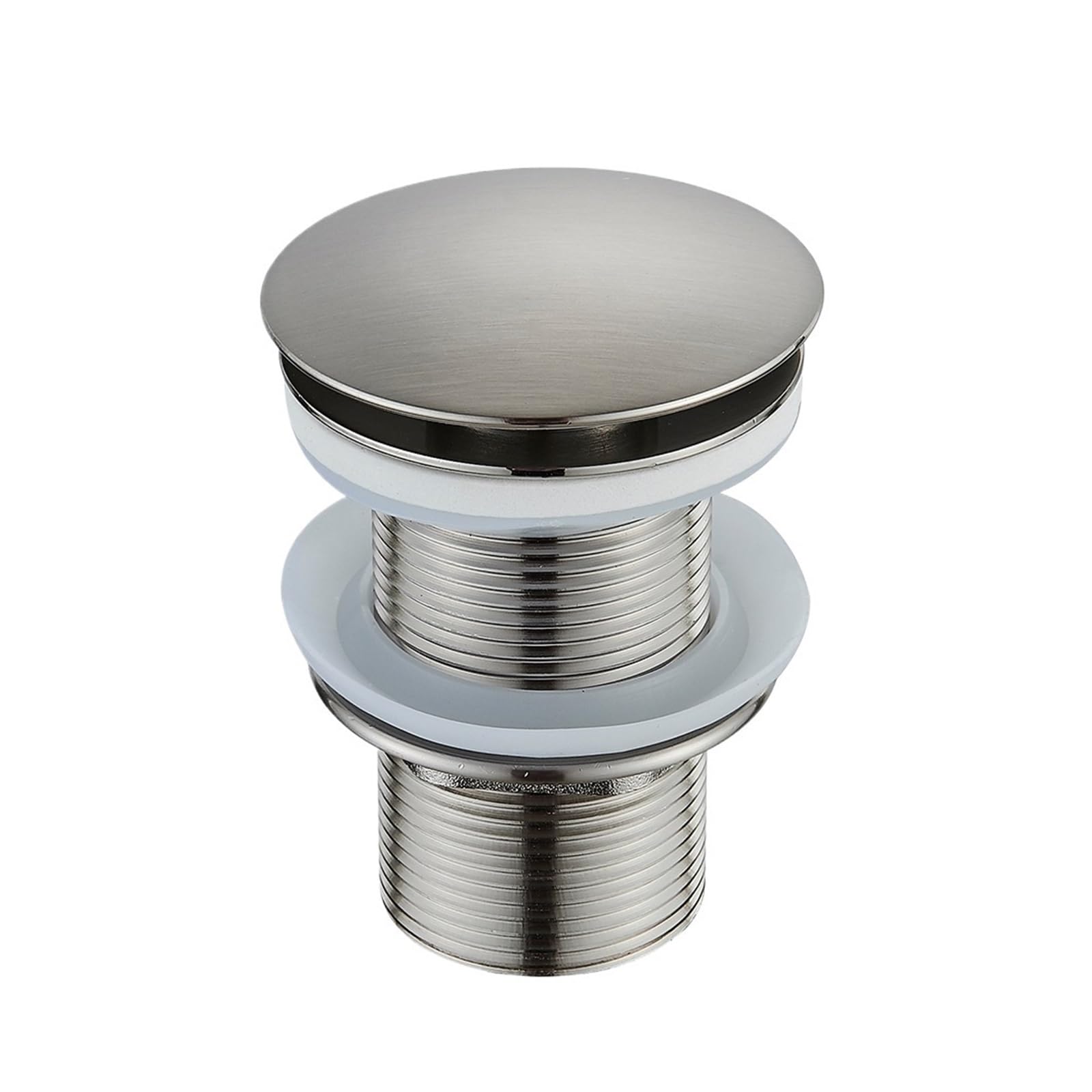 Pop Up Clack, Brass Pop Up Drain Stopper Replacement For Bathroom Sink With Strainer Multicolor(Nickel D)