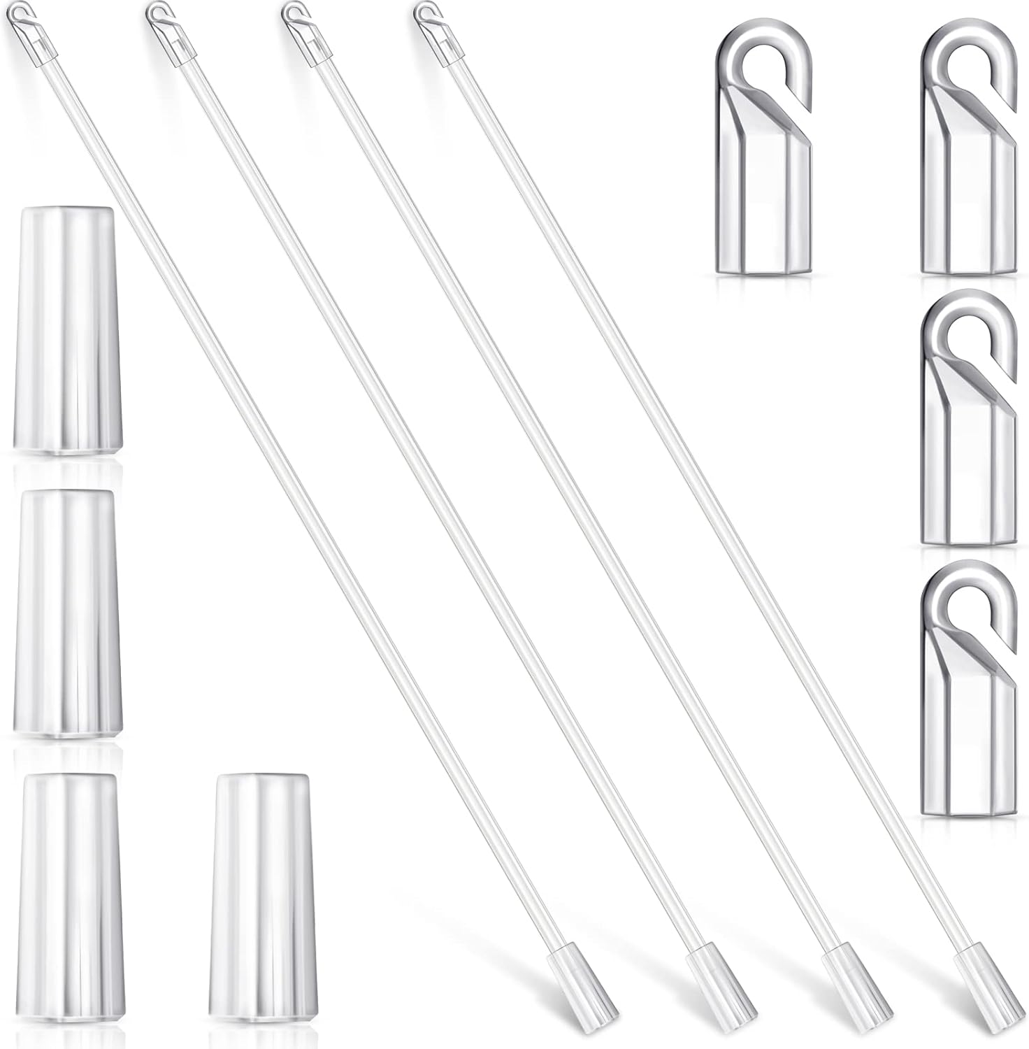 Yalikop 24 Inches 4 Pieces Blind Wand Vertical Blinds