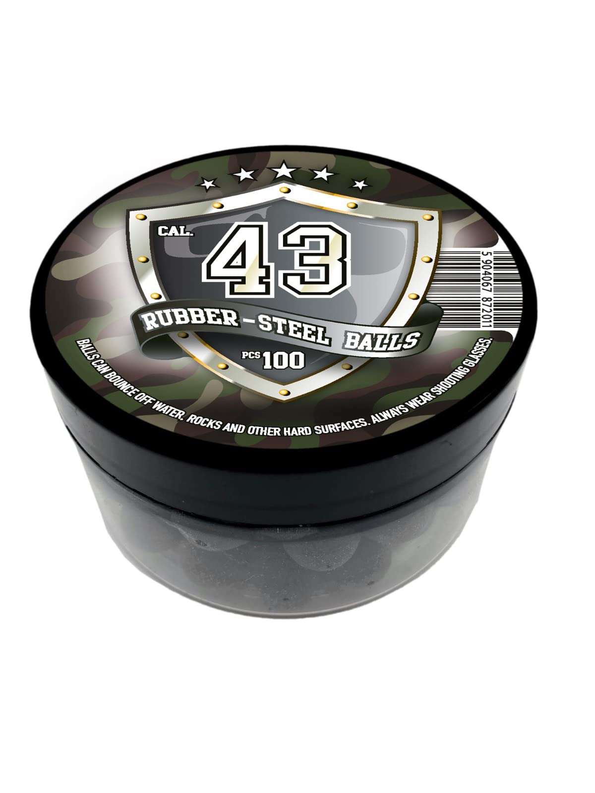Glock 17 Gen 5 T4E M2 .43 Caliber Paintballs Rubber Steel Balls 100 Pack
