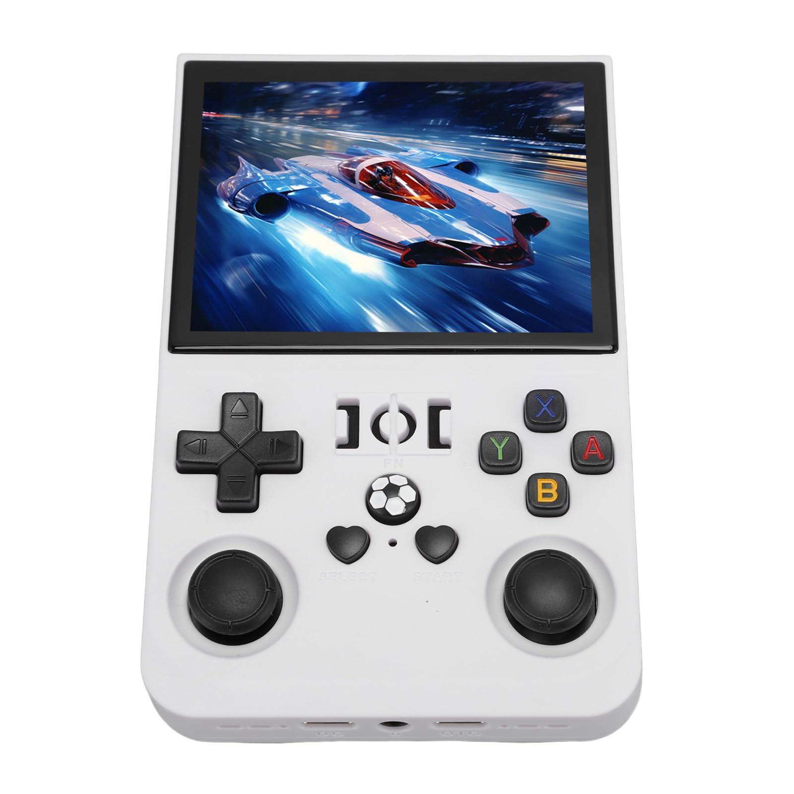 Console di Gioco Portatile, Console a Doppio Open Source con Display IPS da 3,5 Pollici, Oltre 18.000 Giochi, Doppi Joystick 3D, Tasti LR a Molla Reali, Grafica Straordinaria (128GB)