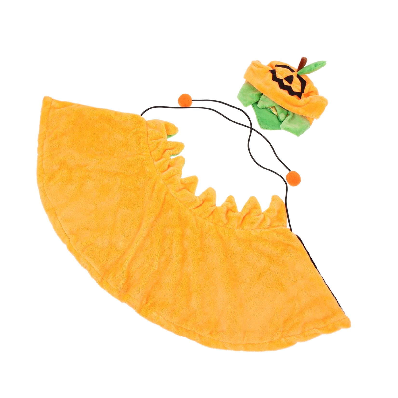 BESPORTBLE 5sets Costumi Per Animali Domestici Cappello e Mantello Tema Zucca Per Halloween Accessori Per Cani e Gatti Abbigliamento Festivo Per Feste e Occasioni Speciali