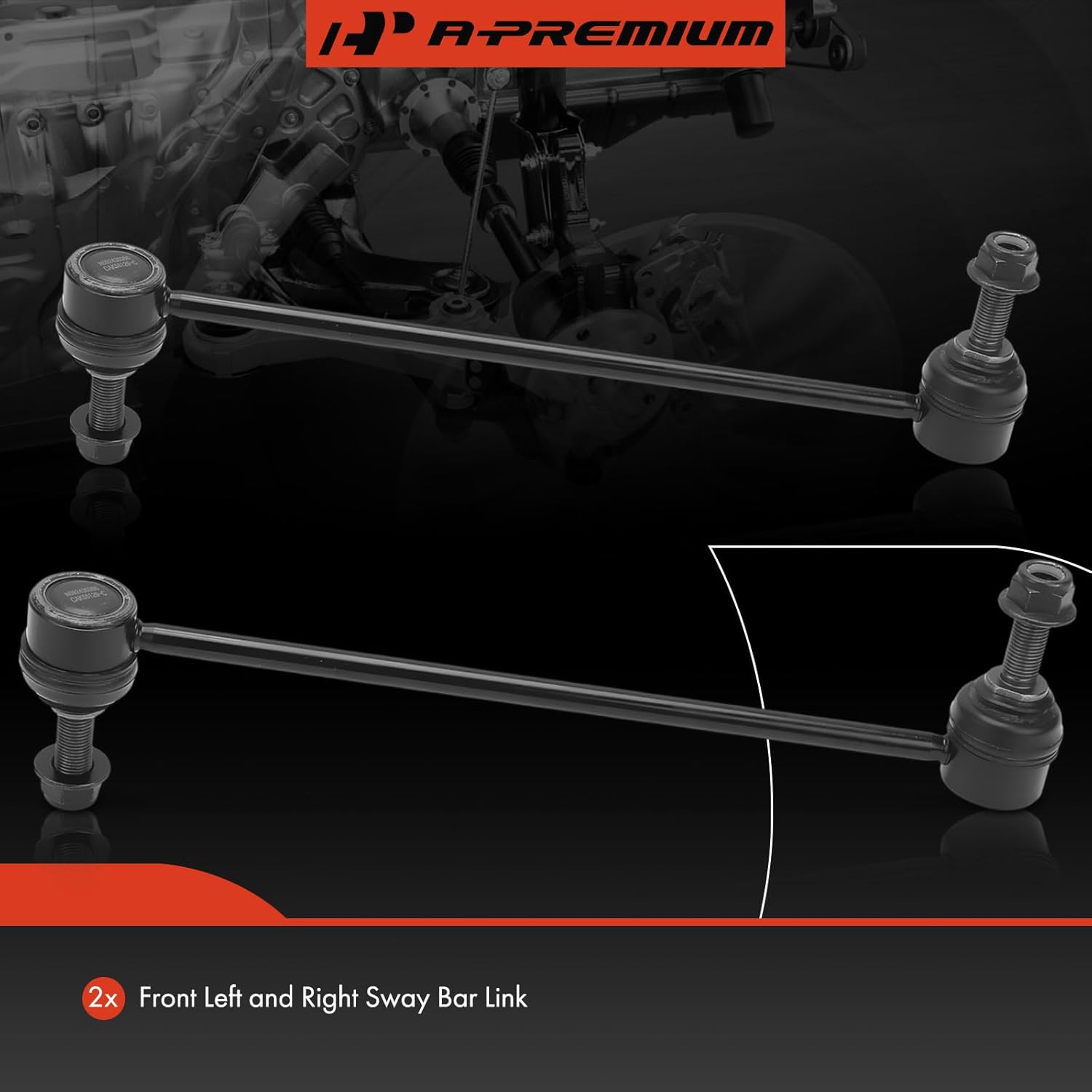 A-Premium 2 x Front Sway Bar Links Stabilizer Bar Links, Compatible with Ram ProMaster City 2015-2022