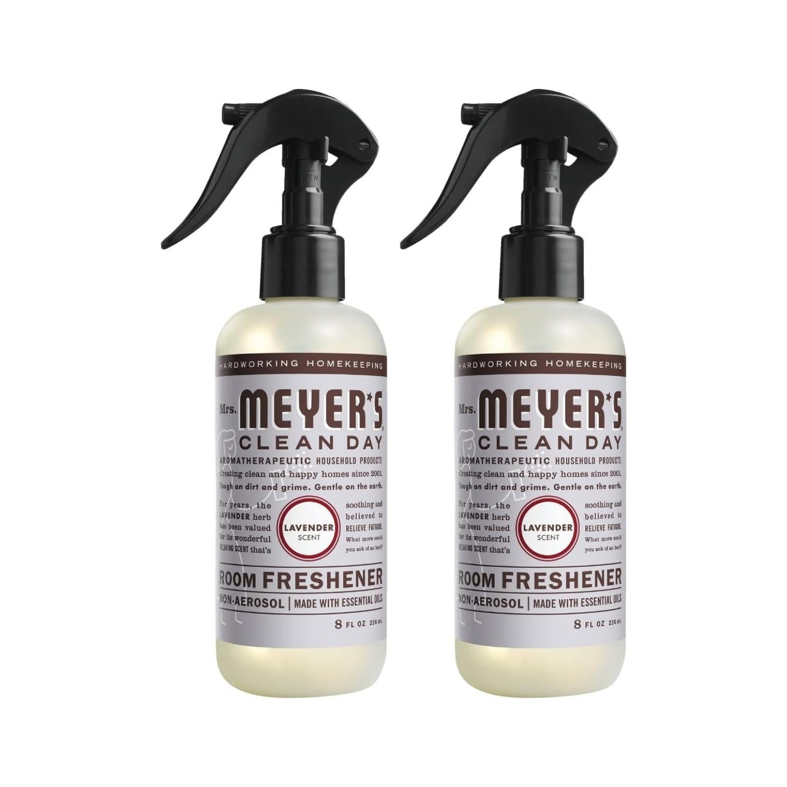 Mrs. Meyers Clean Day Room Freshener, Lavender, 8 oz, 2 pack