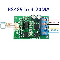 Vista 3 de DC 12V RS485 a 4-20MA 0-20MA Generador de señal de corriente Módulo convertidor DAC Modbus RTU para instrumentos de medición PLC