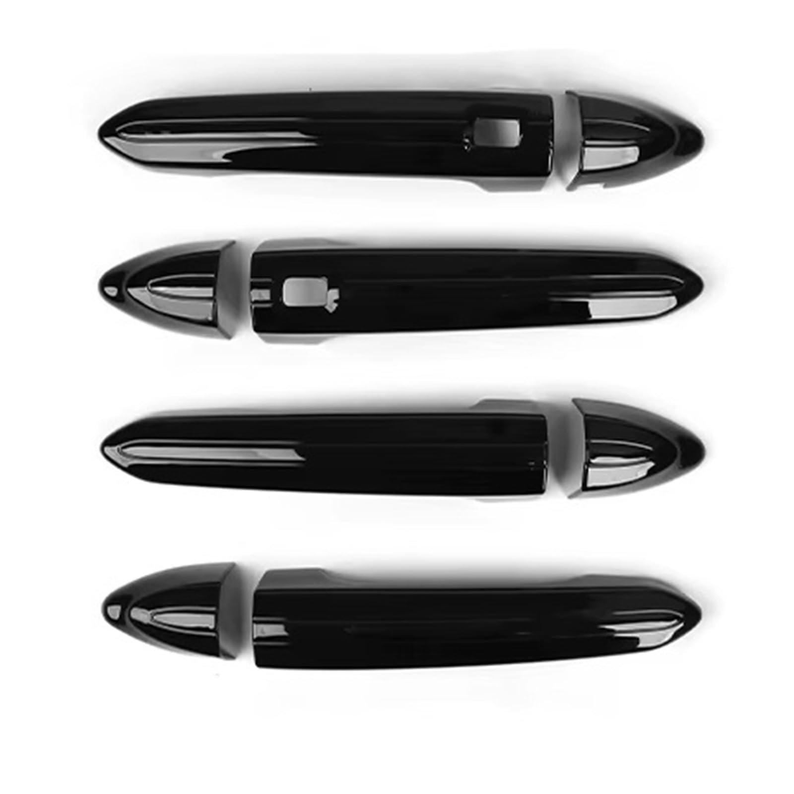Cfdekoib Black Exterior Door Handle Cover Car Exterior Door Handle Cover Compatible With Genesis For G80 For Dh 2015-2020 Car Handle Bowl Cap Cover Plus Set Accessories