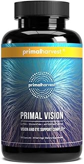 Primal Harvest Primal Vision with Lutein, Zeaxanthin, Vitamin A and Zinc for Eye Health, Blue Light Support and Visual Clarity