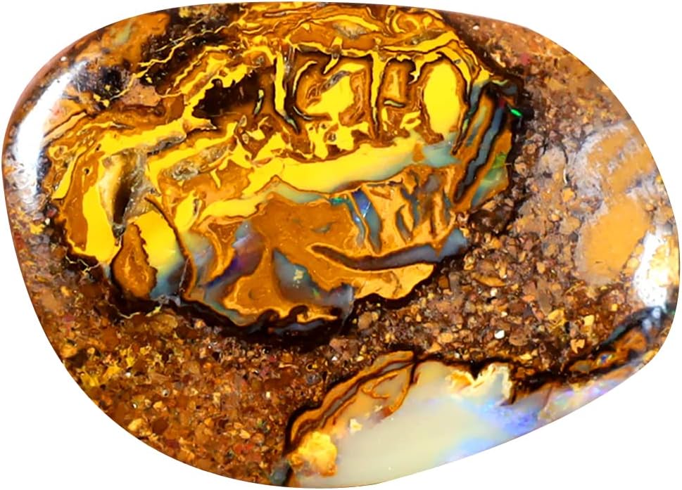 4.77カラット ファンシーシェイプ (16 x 11 mm) マルチカラー オーストラリア コロイ ボルダー オパール 天然ルース