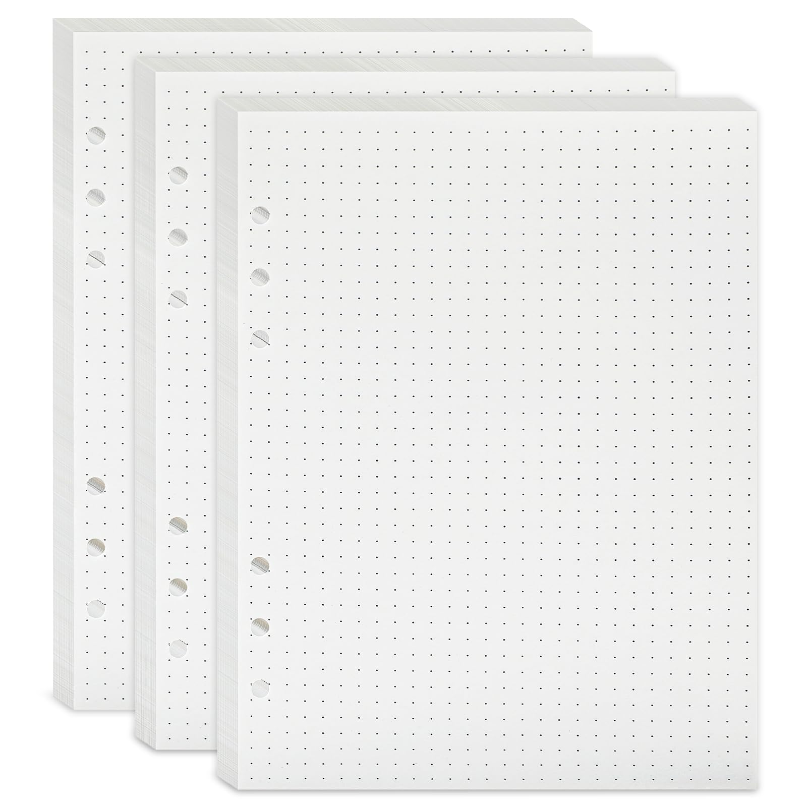 Carta A5 a pois 6 raccoglitori ad anelli 135 fogli ricaricabile bullet journal