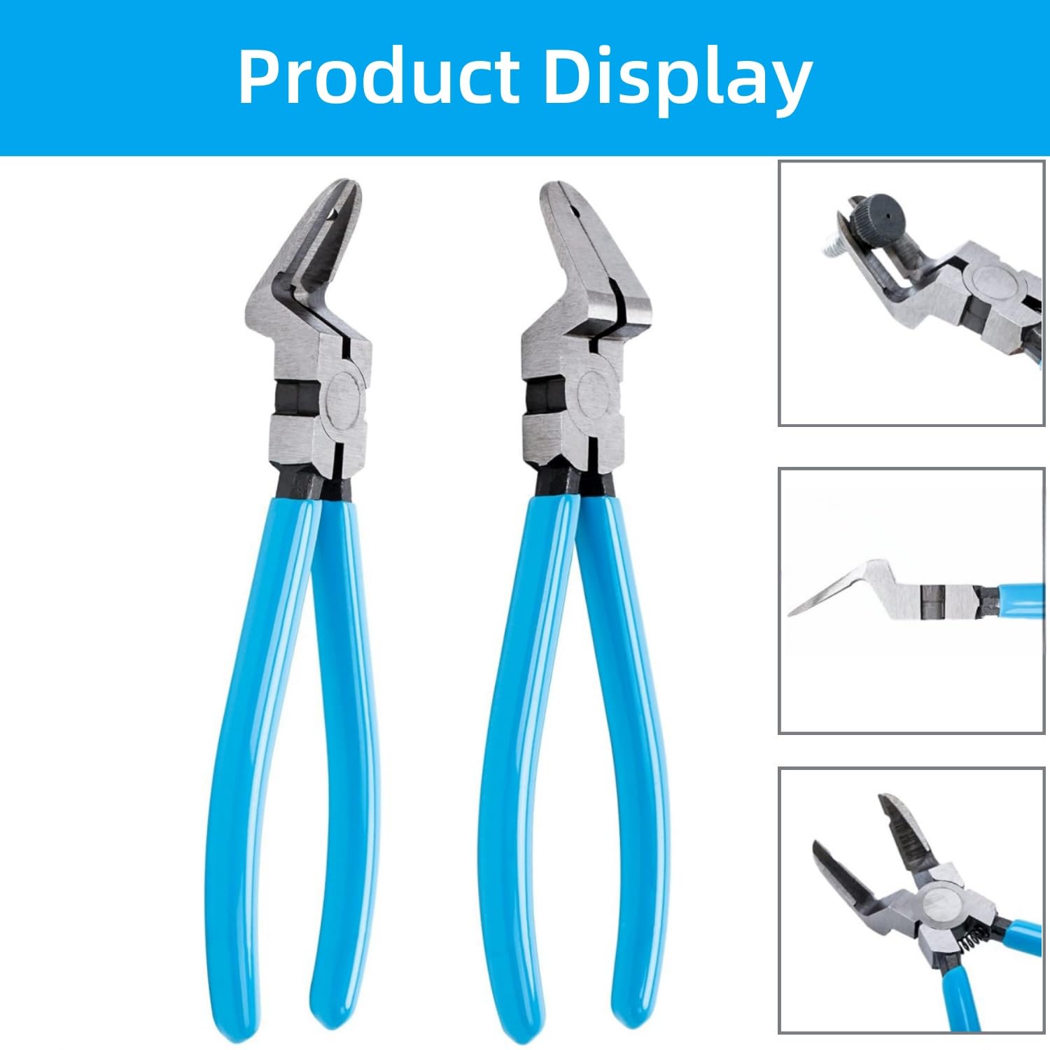 Panel Clip Pliers, 175mm Side Cutting Pliers, Panel Clip Removal Tool for Auto Repair, Blue - Image 4