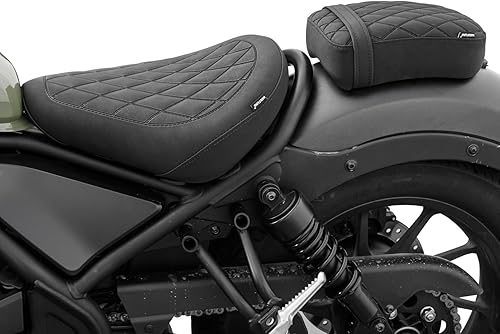 Miniatura 35 de Motorcycle Front Driver Seat for Honda Rebel 500 300 CMX500 CMX300 2017 2018 2019 2020 2021 2022 2023 2024 2025 2026 Solo Cushion Pillion Pad Set