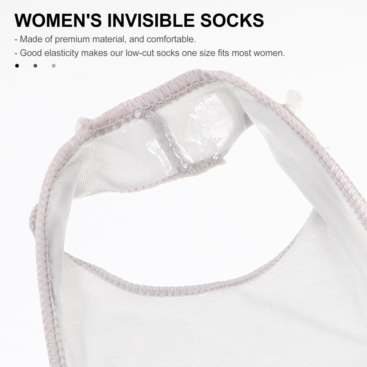 DOITOOL 3 Pairs Half Palm Socks for Heels Women No Show Low Cut Ice Silk Socks with Anti-Slip Silicone Grip Breathable Cooling Heelless Socks for Mules Yoga and Daily Wear - Image 7