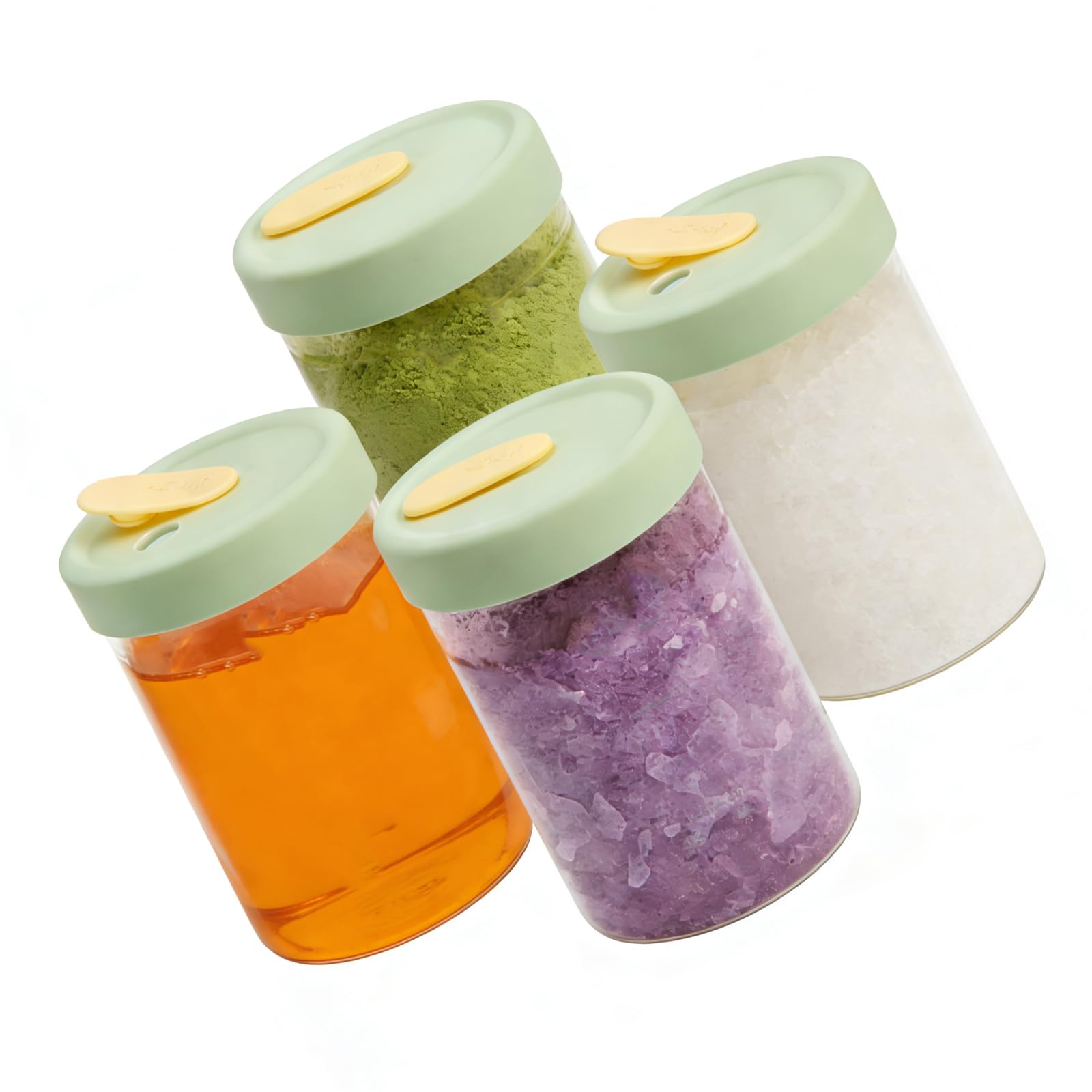 PANGBOER Premium High Borosilicate Glass Sealing Container with Heat Resistance for Long Time Food Storage in Kitchens and Restaurants Grains Storage Container