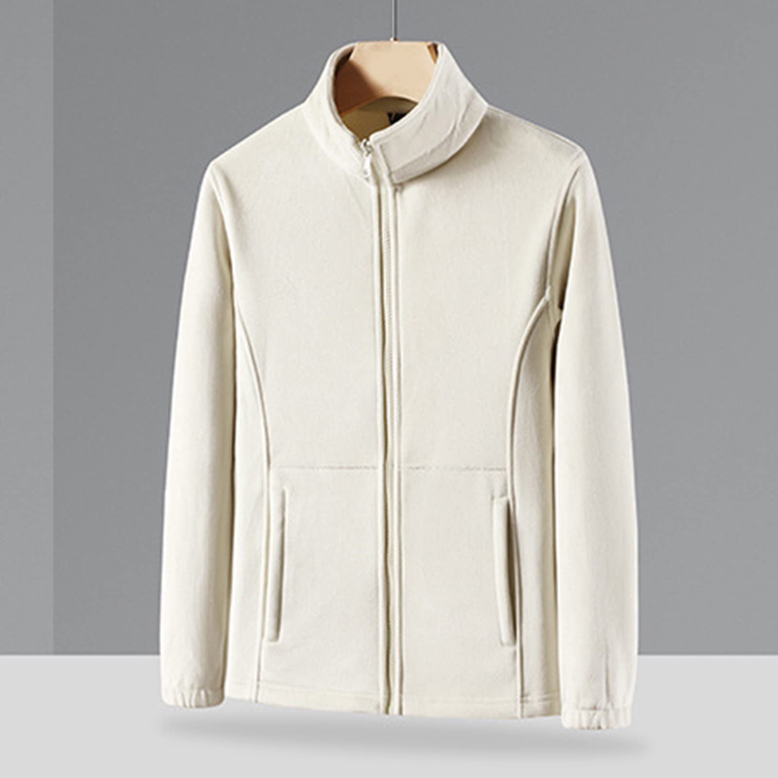 Warehouse Veste imperméable doublée de polaire pour femme, manteau d'hiver coupe-vent pour la neige, la marche en polaire imperméable avec poches, pour le ski d'hiver