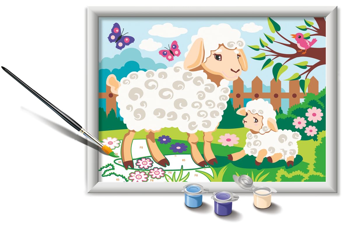 Amazon.com: Ravensburger CreArt Sheep and Lamb Paint by Numbers