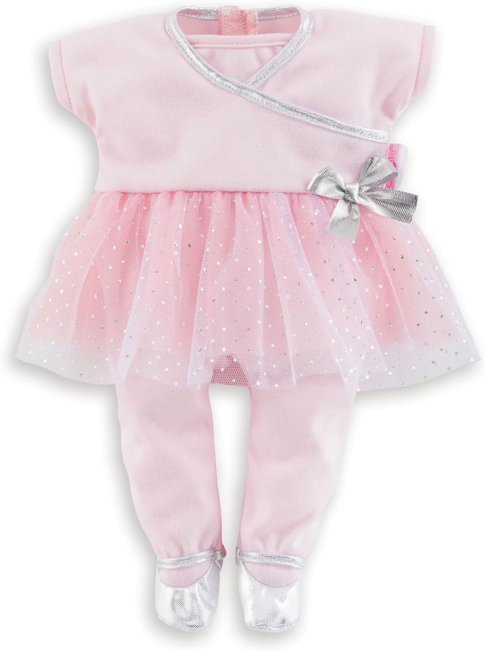 Corolle Sport Dance Baby Doll Outfit Set - Premium Mon Grand Poupon Baby Doll Clothes and Accessories fit 14" Dolls , Pink