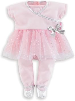 Corolle Sport Dance Baby Doll Outfit Set - Premium Mon Grand Poupon Baby Doll Clothes and Accessories fit 14" Dolls , Pink