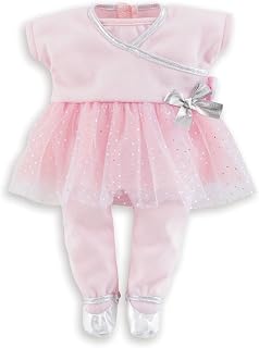 Corolle Sport Dance Baby Doll Outfit Set - Premium Mon Grand Poupon Baby Doll Clothes and Accessories fit 14" Dolls , Pink