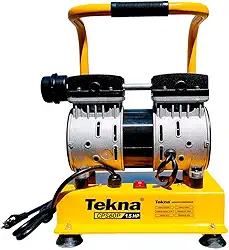 Tekna Compressor de Ar Direto CPS60P 1,5HP 150L/min 8BAR Isento de Óleo 220V – Compacto, Silencioso e Ideal para Poços Semi-Artesianos, Limpeza e Pulverização