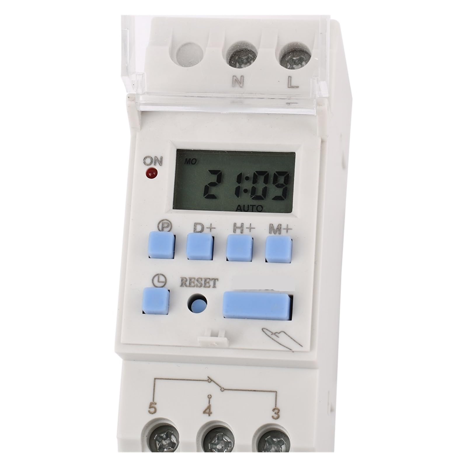 Temporizador de relé Digital programable semanal de 7 días, Tipo AHC30A, riel DIN, 2 Cables, 40 A, Control de CA 12 V, 24 V, 110 V, 220-240 V(1NO 220V)