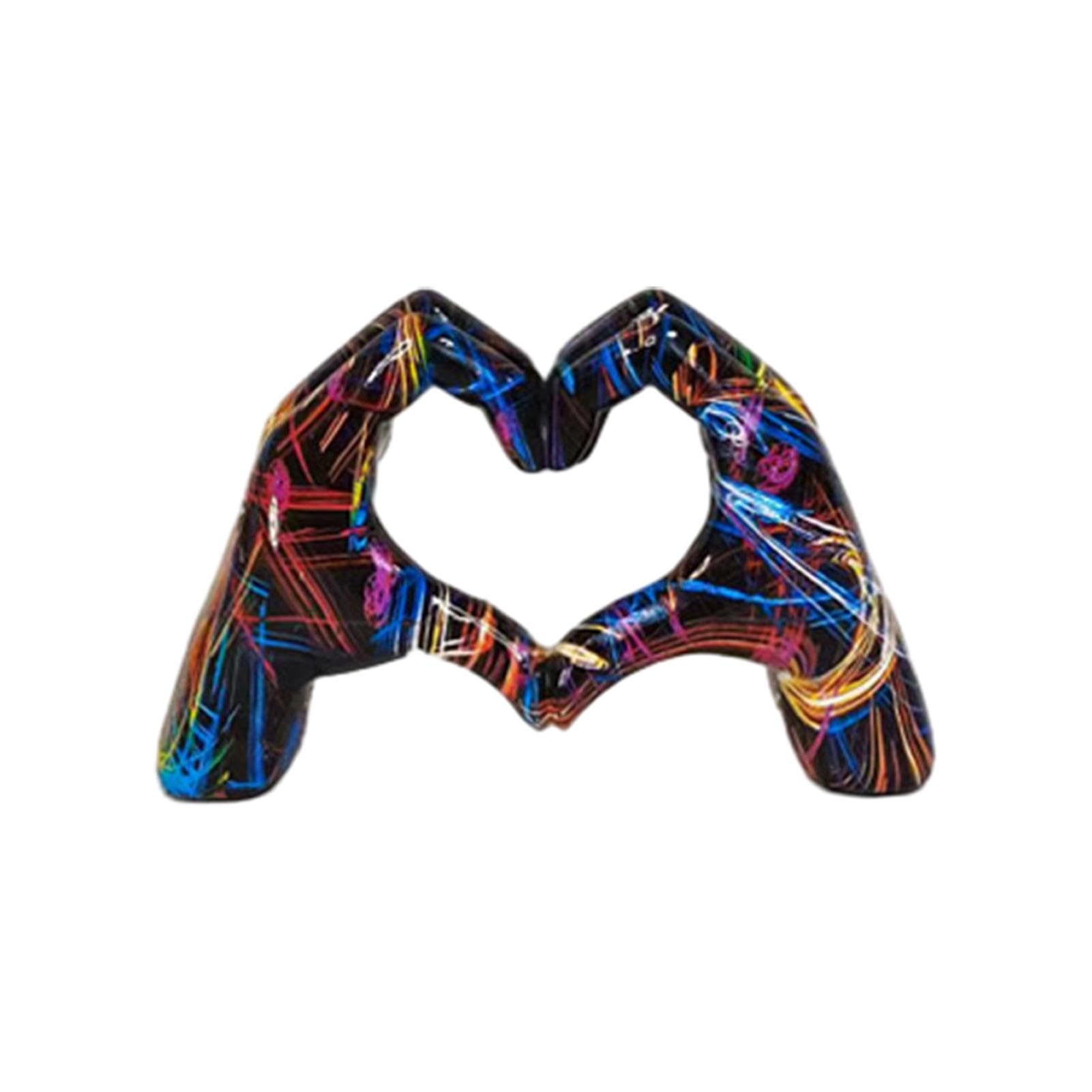 Sculpture De Main De Coeur D'amour - Sculpture De Geste D'amour De Mains | Ornement De Geste D'amour À La Main, Statue De Doigt D'amour, Statue De Main En Forme De Cœur, Décoration Esthétique D'accent