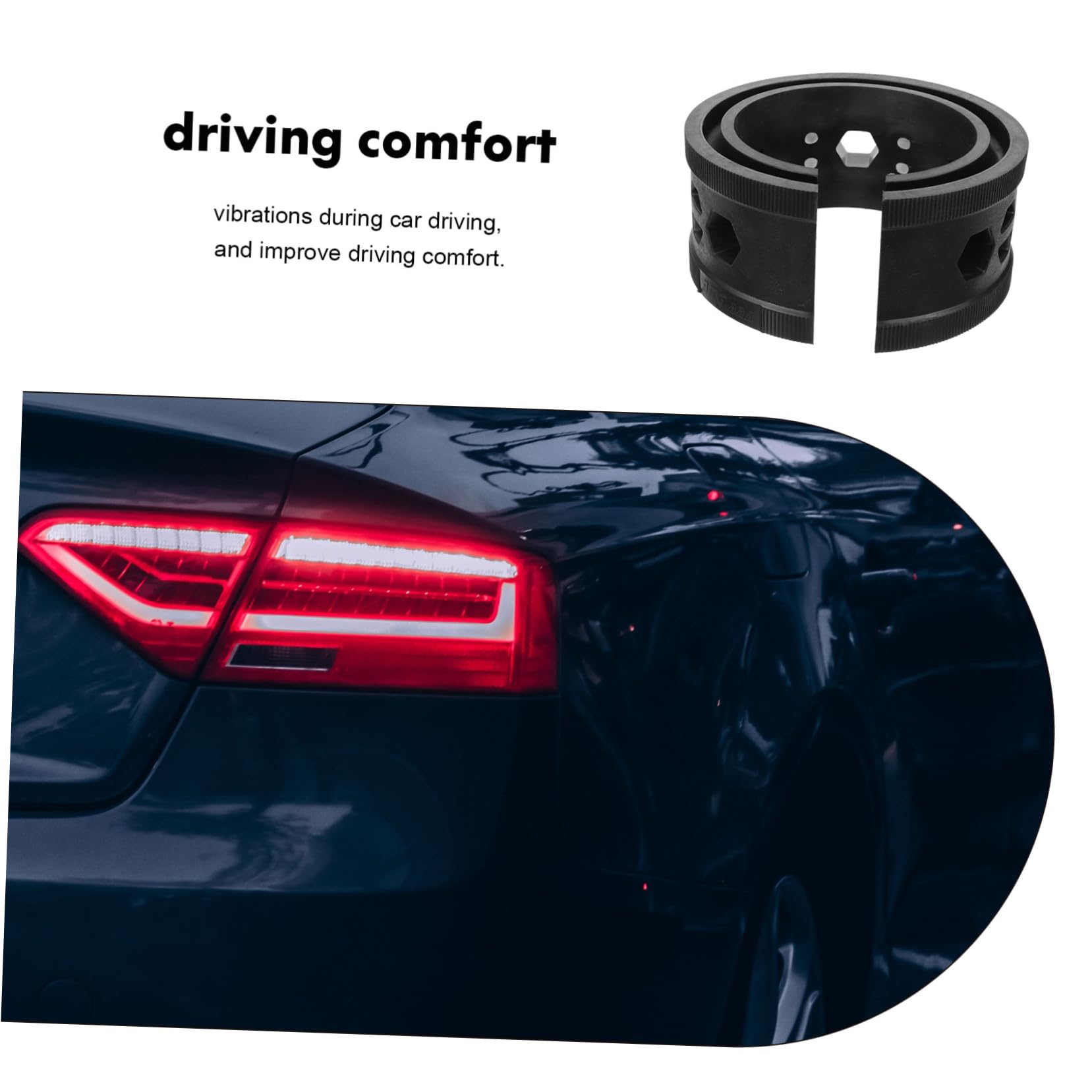 SOLUSTRE Distanziatore Molla Ammortizzatore Auto in Gomma Nero Assorbimento Colpi Efficiente e Installazione Semplice per Sospensioni Auto Automotive