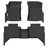 TPE Floor Mats for Toyota Hilux revo 4D 2015-2023, Black, Custom Fit, All-Weather Protection, Easy-to-Clean