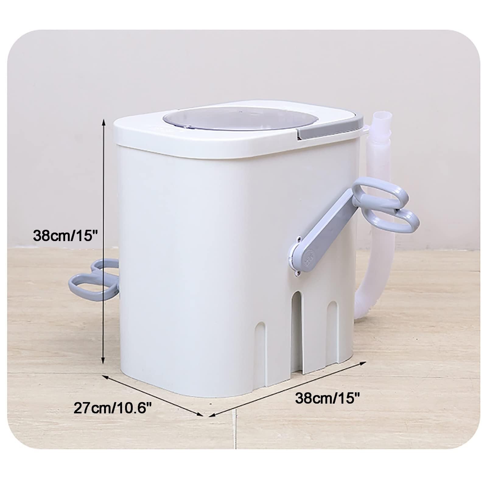Lavatrice Portatile, Capacità 3,5 kg, Carico Dall’alto, Manovella Manuale, Acciaio Inox, Efficiente Dal Punto Di Vista Energetico, Per Uso Domestico, Con Stendibiancheria In Acciaio Inox